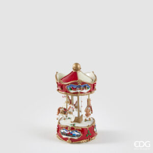 Carillon cavallo giostra-17x9,5 cm-poliresina-edg