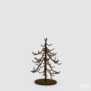 Abete-metallo-dark brown-h.18,5x11 cm-edg