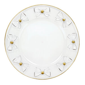 Sottopiatto fiocchi-set  4 pezzi-diam.33 cm-melamina-brandani