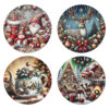 Sottopiatto christmas-set 4 pezzi-diam.33 cm-melamina-brandani