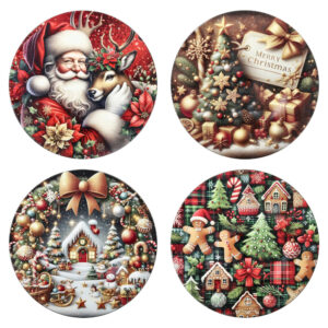 Piatto christmas-assortito-diam.40 cm-melamina-brandani