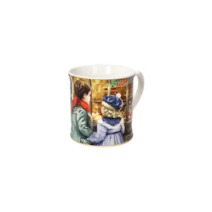 Mug cuccioli-bimbi vetrina-h.9,5 cm-porcellana-brandani